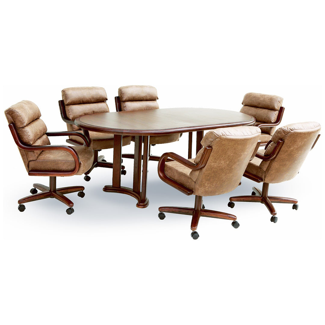 Chromcraft Table Set, Dining Decor, Caster Chairs