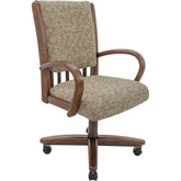 Chromcraft Baylor Collection CM177 Quick Shipping Chair (Ship in 2 Business Days) in Walnut Finish