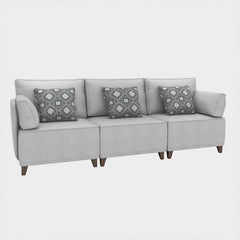 Flexible Slipcover Modular Seating - 2 Arm Unit + 1 Armless Chair