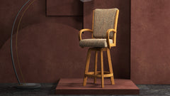 Chromcraft Baylor Collection CM177-CDS388 Swivel Bar Height Dining Stool