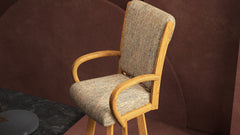 Chromcraft Baylor Collection CM177-CDS388 Swivel Bar Height Dining Stool