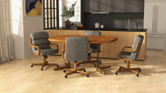 Chromcraft Nova Collection CM137-C846 Swivel Tilt Caster Casual Dining Chair