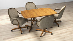 Chromcraft Seneca Collection CM189-C945 Swivel Tilt Caster Casual Dining Chair