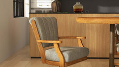 Cameron Collection CM178-C946 Swivel Tilt Dining Chair with Wide Wood Caps