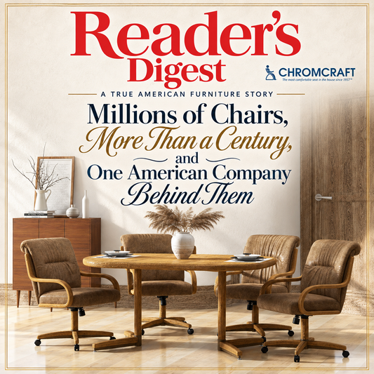 Chromcraft’s Century of Seating Innovation Featured in Reader’s Digest