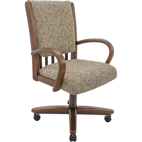 Chromcraft Baylor Collection CM177 Quick Shipping Chair (Ship in 2 Business Days) in Walnut Finish