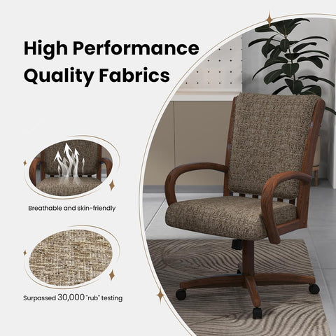 Chromcraft Baylor Collection CM177 Quick Shipping Chair (Ship in 2 Business Days) in Walnut Finish