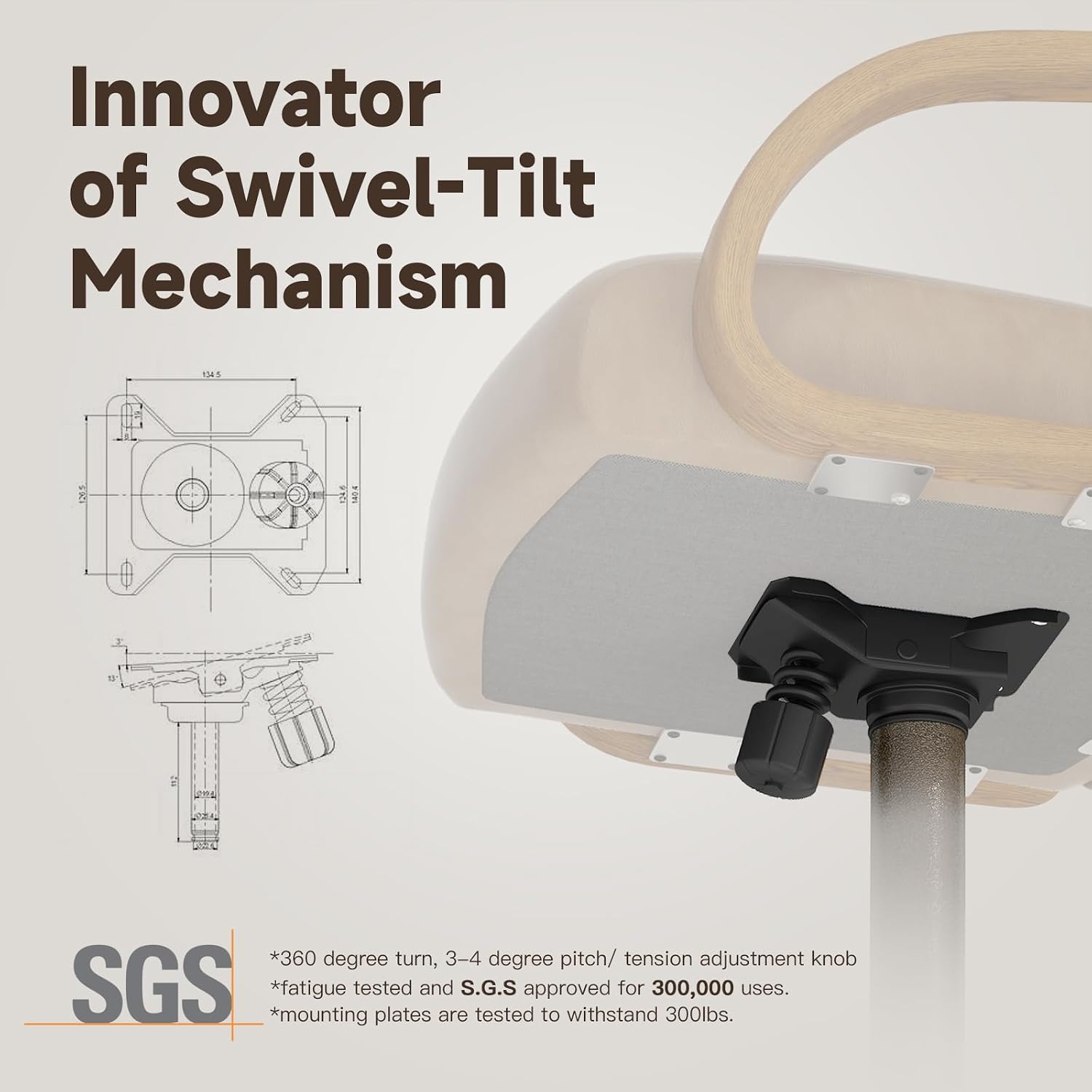 Chromcraft Bailey Collection CM127 Swivel Tilt Caster Casual Dining Chair With Vivacious Mocha