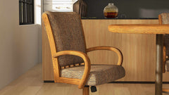 Chromcraft Baylor Collection CM177-C846 Swivel Tilt Caster Casual Dining Chair