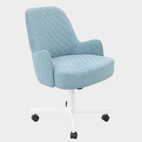 Chromcraft Rochelle Dining Chair with Jessy Aqua Fabric