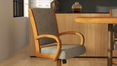 Chromcraft Camryn Collection CM167-C846 Swivel Tilt Caster Casual Dining Chair