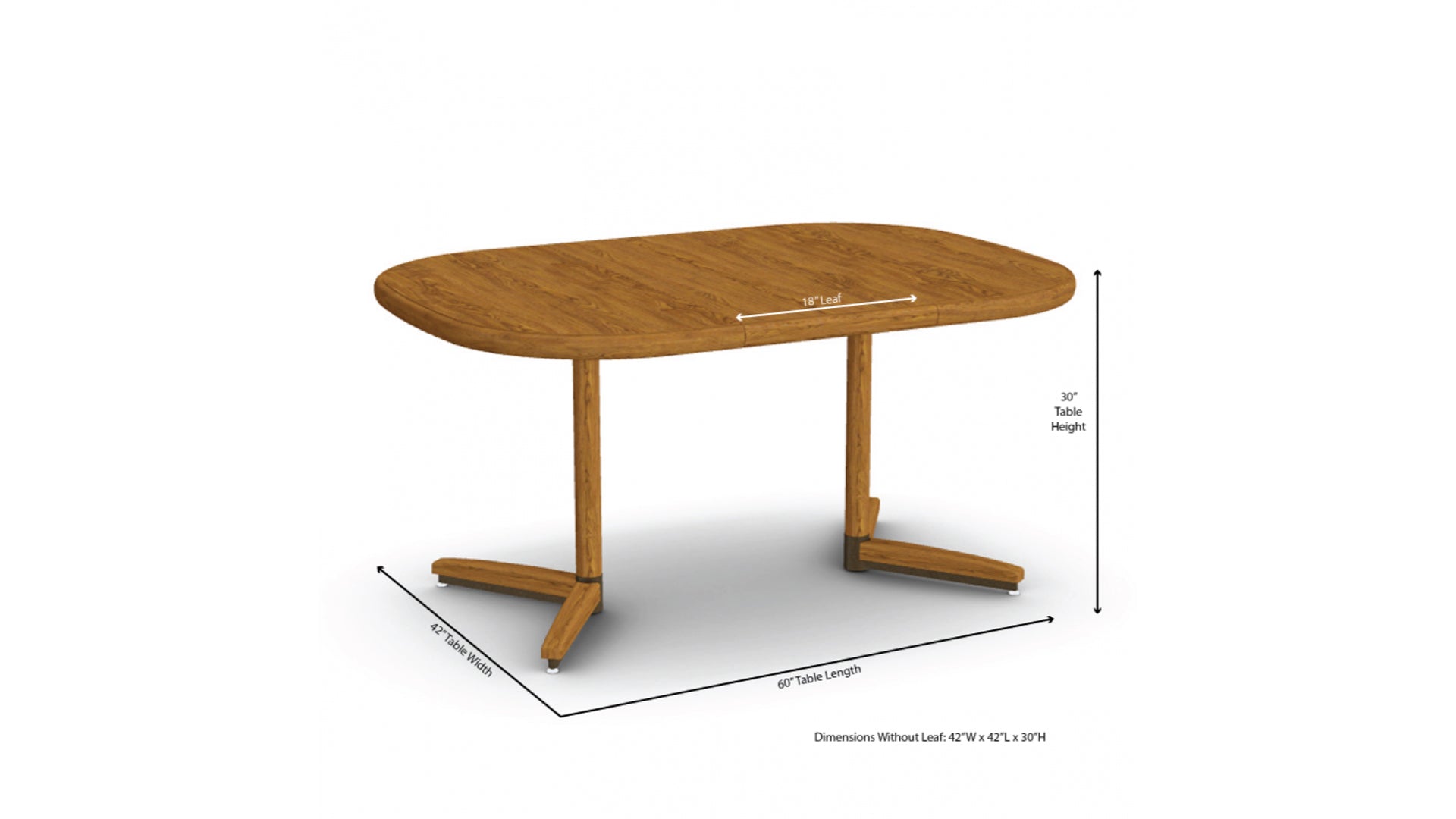 Chromcraft Carlisle Collection CD324-C466 Extendable High Pressure Laminate Dining Table