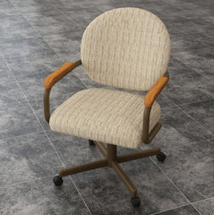 Chromcraft Chambers Collection CM362-C798 Swivel Tilt Caster Casual Dining Chair