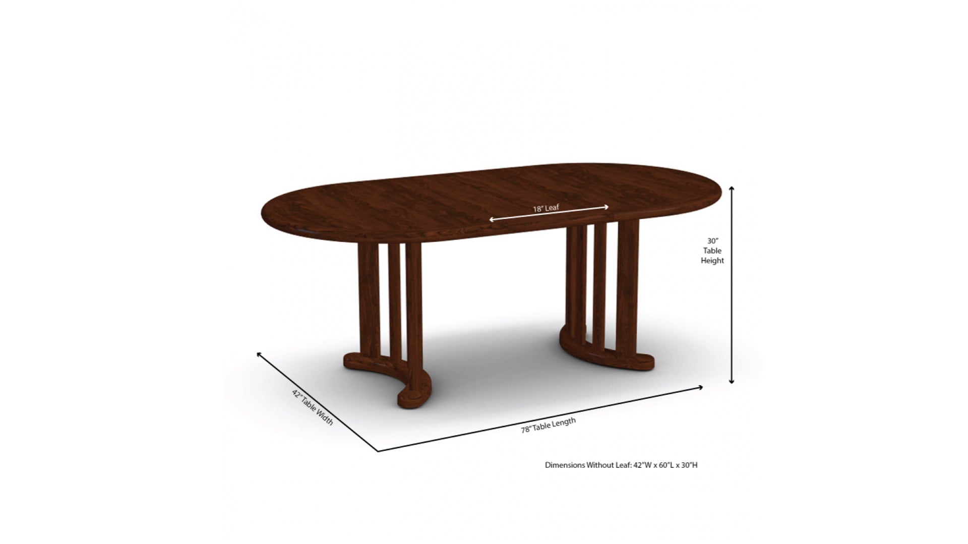 Harris Collection CD817-CD77 Extendable High Pressure Laminate Dining Table