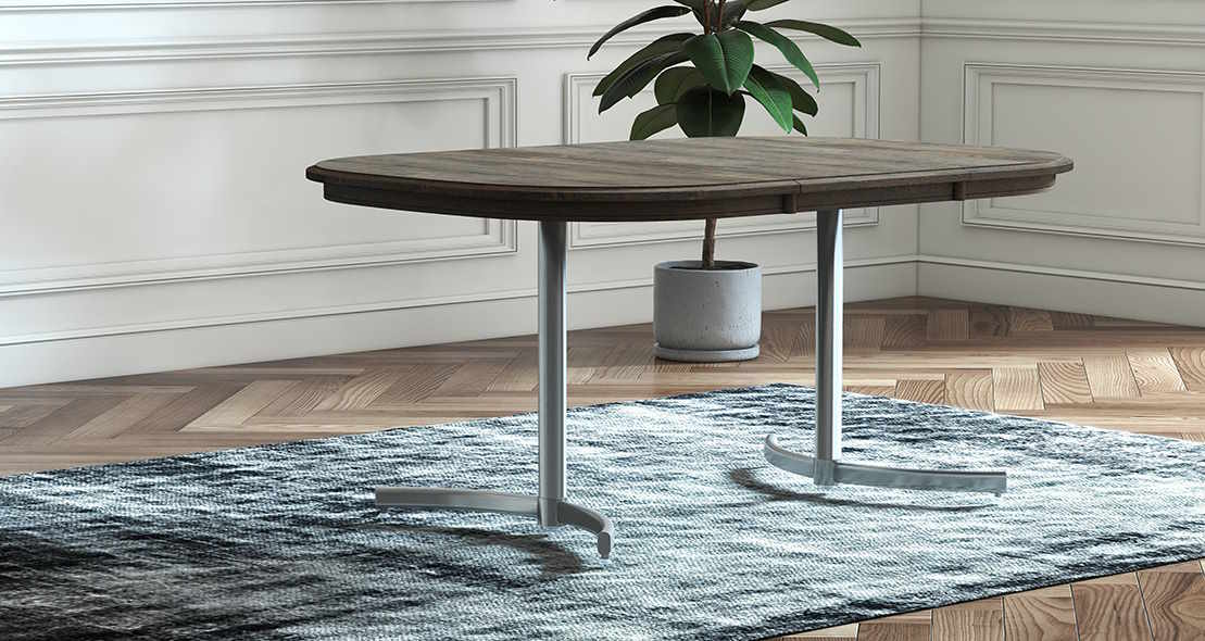 Kendall Collection KL324-KB01 Extendable High Pressure Laminate Dining Table