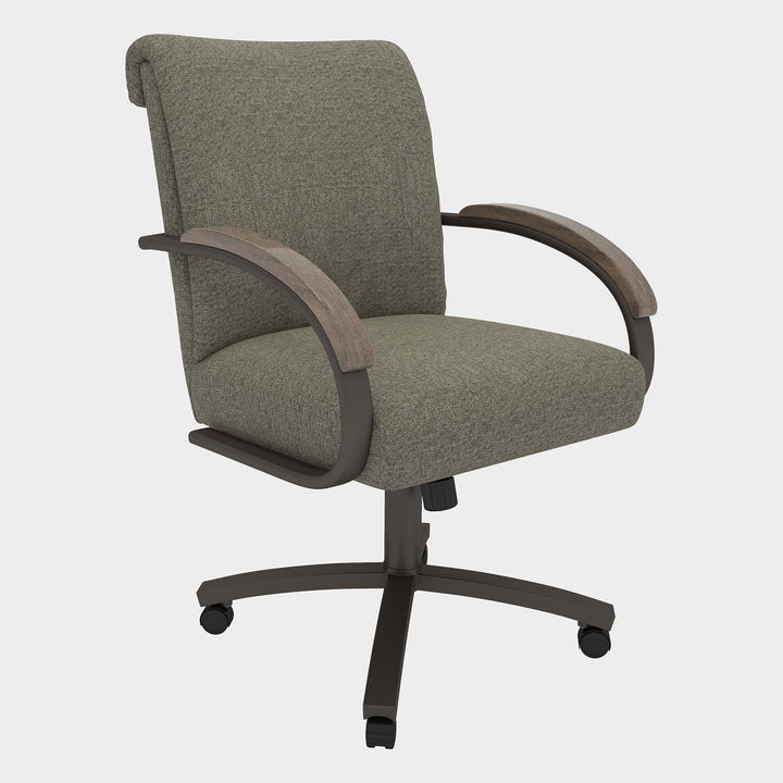 Easton Collection MM602-MP635 Swivel Tilt Caster Casual Dining Chair — Metal Craft collection