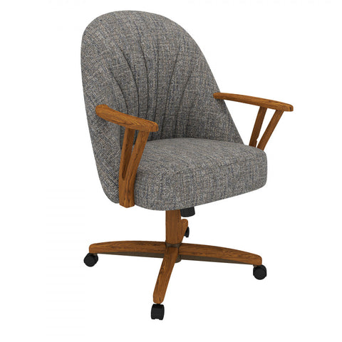 Chromcraft Bailey Collection CM127 Quick Shipping Chair in Chestnut Finish