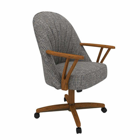 Chromcraft Bailey Collection CM127 Quick Shipping Chair in Chestnut Finish