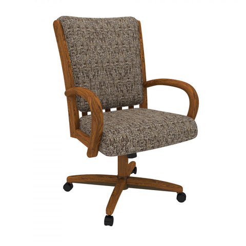 Chromcraft Baylor Collection CM177 Quick Shipping Chair in Chestnut Finish