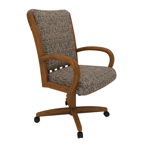 Chromcraft Baylor Collection CM177 Quick Shipping Chair in Chestnut Finish