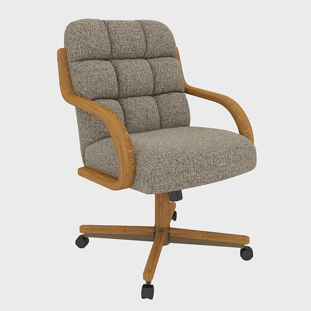 Complete Chromcraft Ryland swivel-tilt dining chair